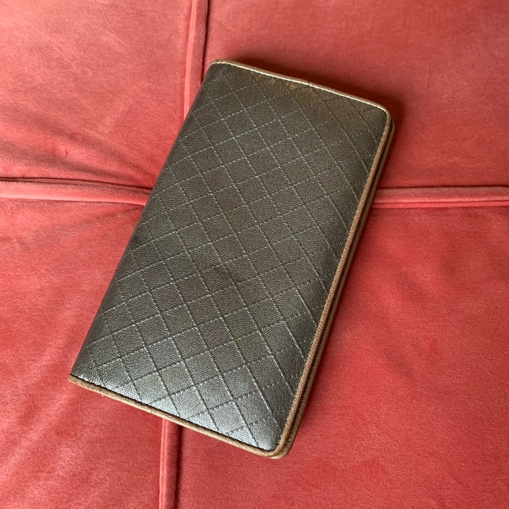 Chanel Lambskin Bifold wallet silver rose - Picture 7 of 8